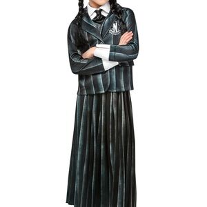 Wednesday Costume Rubie's brand Black and White Set - Only Skirt and Jacket